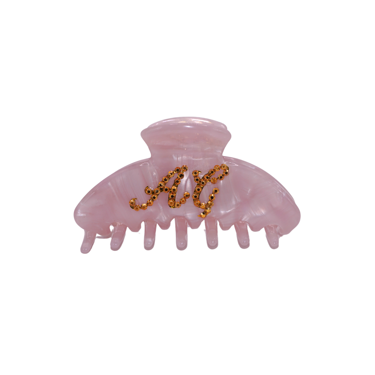 custom double sided little girl claw clip