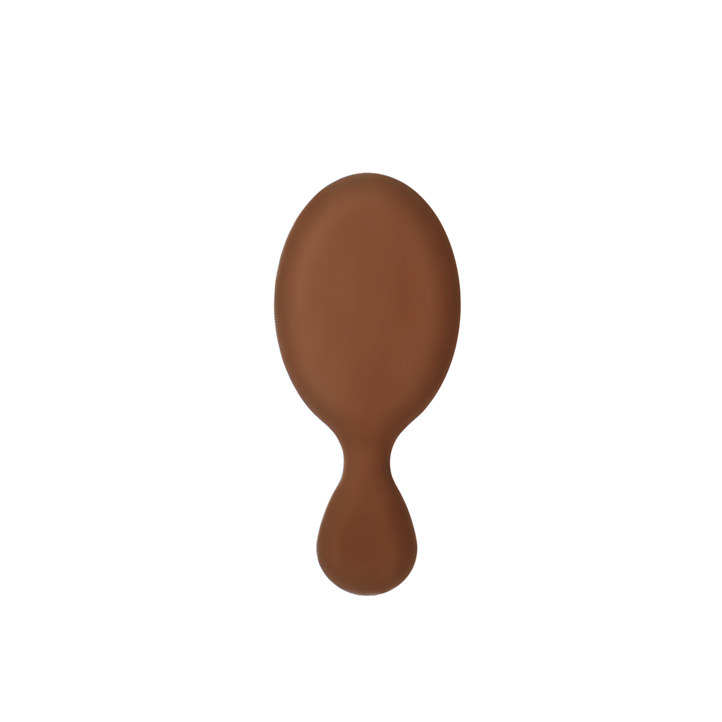 mini custom hair brush in brown